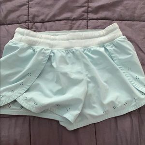 Size 4 Lululemon shorts- light blue